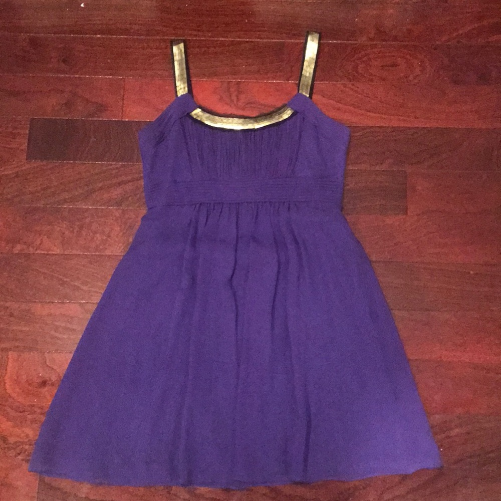 Purple Chiffon Cocktail/Prom Dress